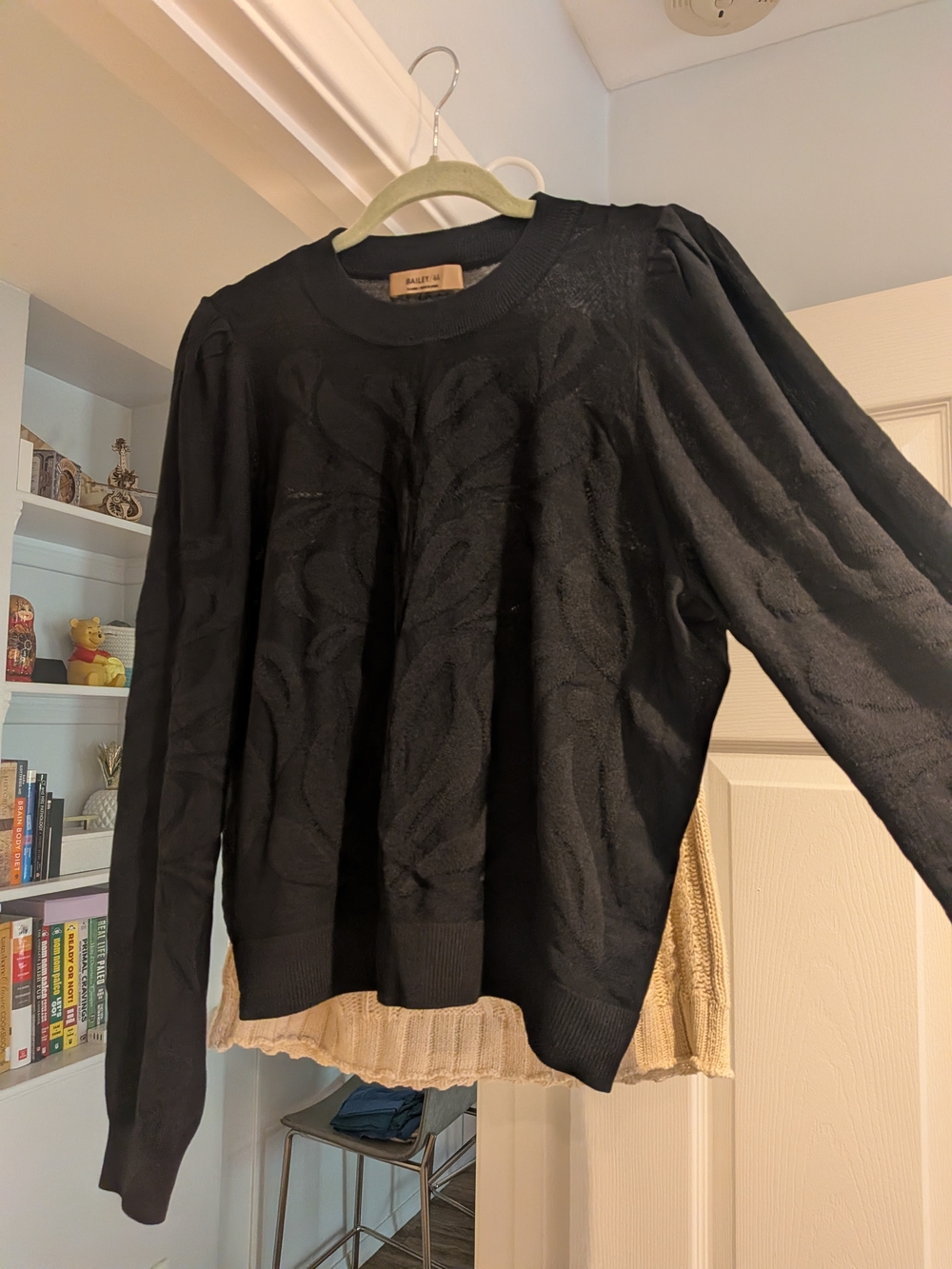 Bailey 44 Black Textured Knit Sweater - Picture 2 of 3